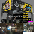 Detian affichage personnalisé deux étages exposition double pont stand pour le salon de Shanghai